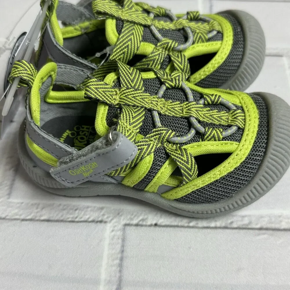 OshKosh Everplay Flexible Outsole Bump Toe Sandal Toddler Size 5 Green